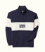 R.M.Williams - Heritage Quarter Zip Sweatshirt - Navy & Cream