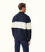R.M.Williams - Heritage Quarter Zip Sweatshirt - Navy & Cream