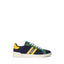 Heritage Court II - High Top Lace Sneakers - Colorblock (Navy)