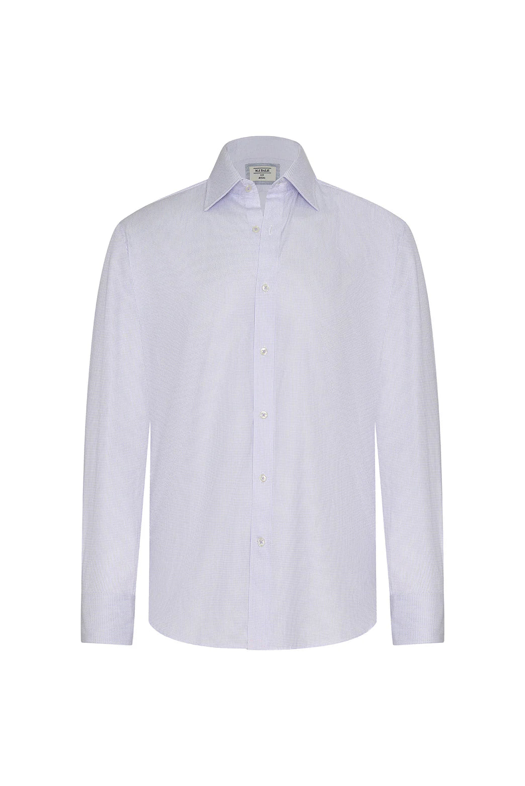 M.J. Bale - Hewitt Shirt - Dobby Weave - Lilac - MULTIBUY, tailored 100% cotton shirt in a subtle dobby weave.