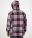 Swanndri - Hudson Wool Hoodie Jacket  - Heritage Check - Grey & Red