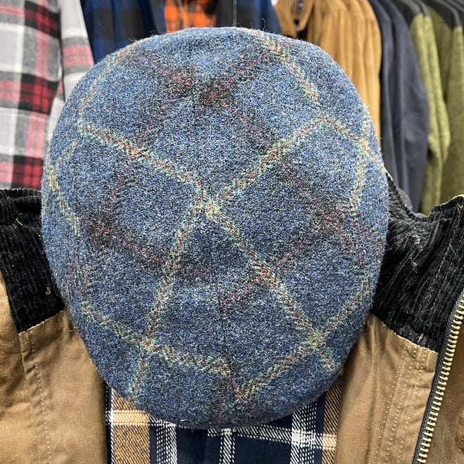 AVenel - Flat Cap - Check - blue
