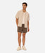 Industrie - Textured Marbella Short Sleeve Shirt - Grain