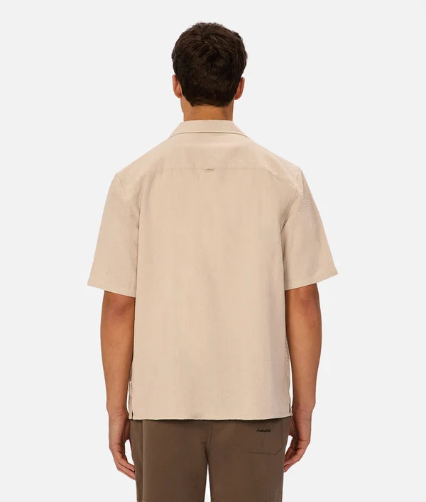 Industrie - Textured Marbella Short Sleeve Shirt - Grain