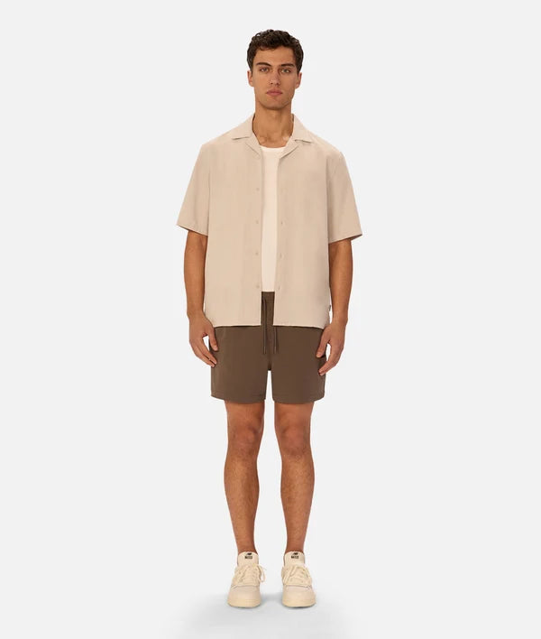 Industrie - Textured Marbella Short Sleeve Shirt - Grain