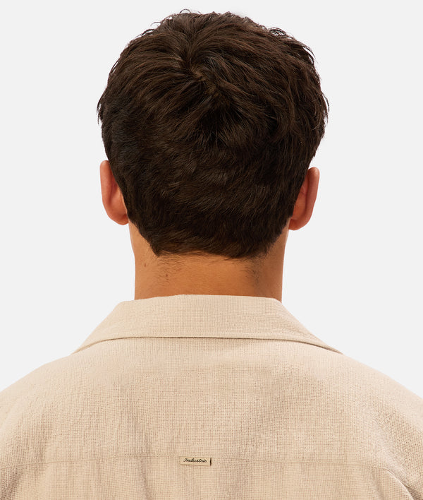 Industrie - Textured Marbella Short Sleeve Shirt - Grain