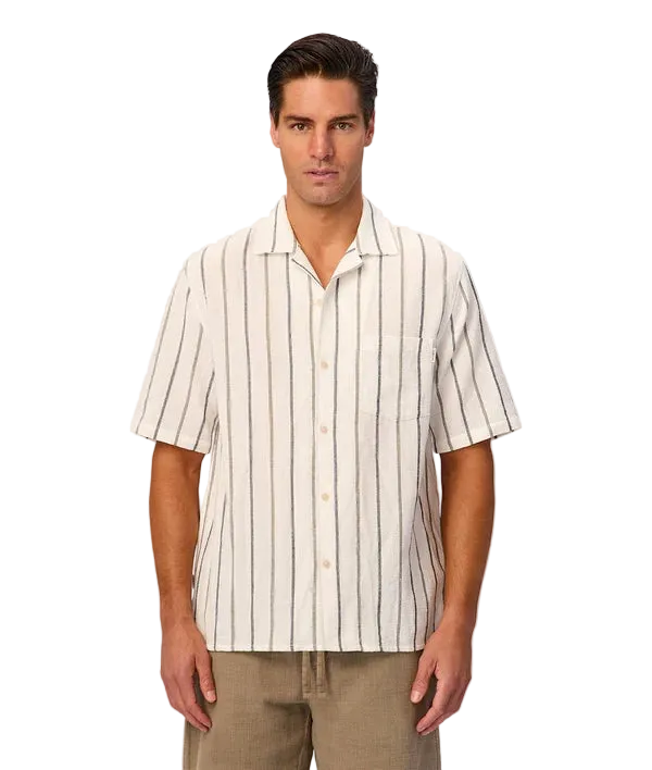 Industrie - Maldonda Stripe Shirt - Cream Combo