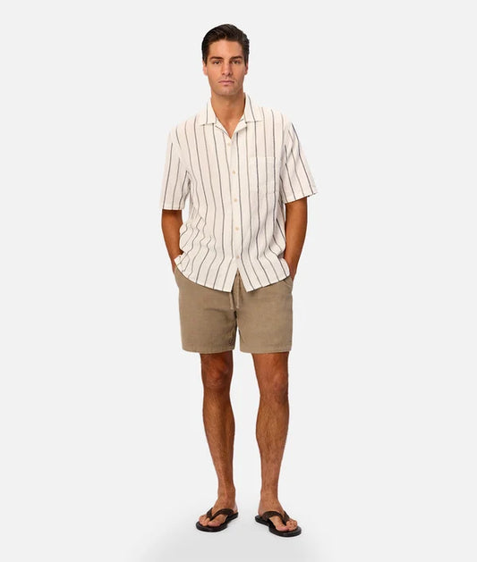 Industrie - Maldonda Stripe Shirt - Cream Combo