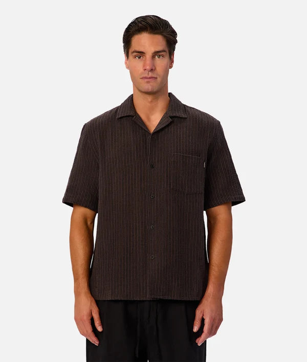 Industrie - Short Sleeve - Matera Shirt - Black Umber