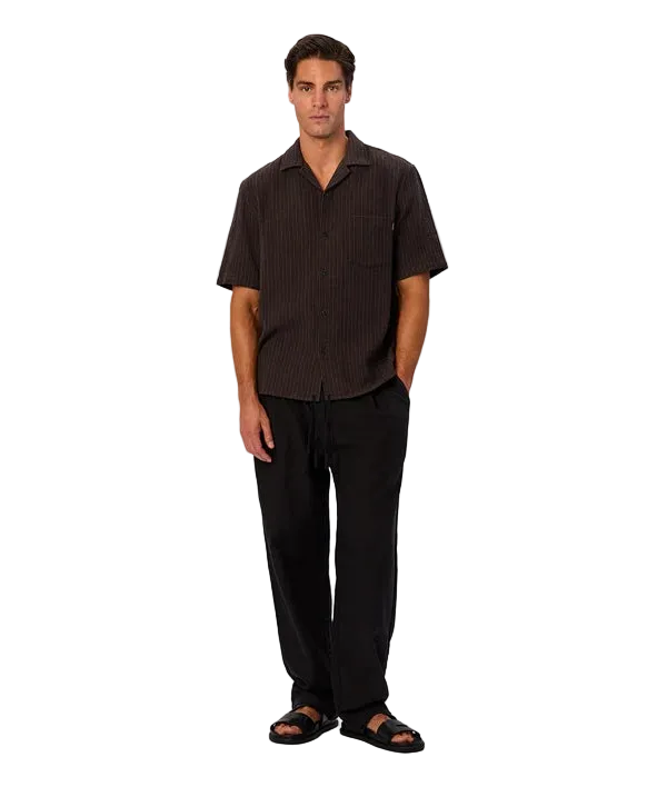 Industrie - Short Sleeve - Matera Shirt - Black Umber