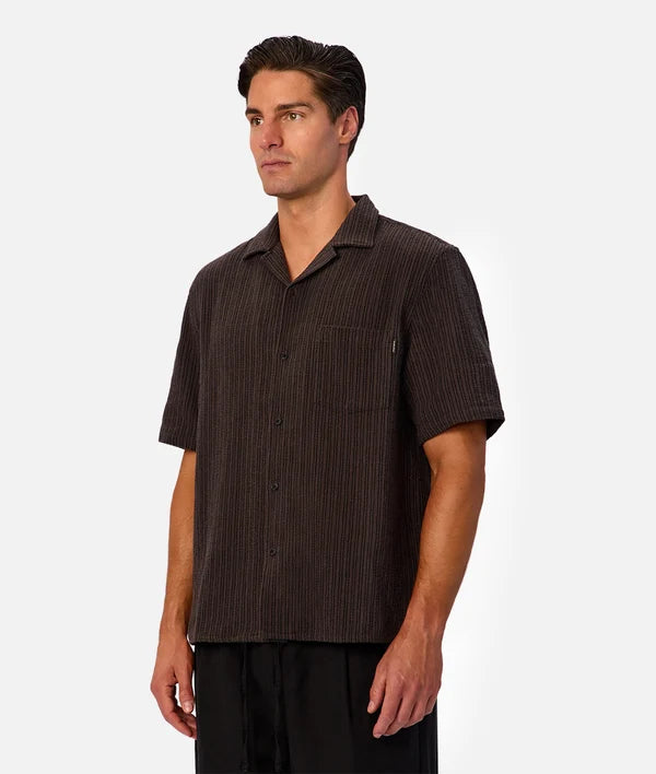 Industrie - Short Sleeve - Matera Shirt - Black Umber