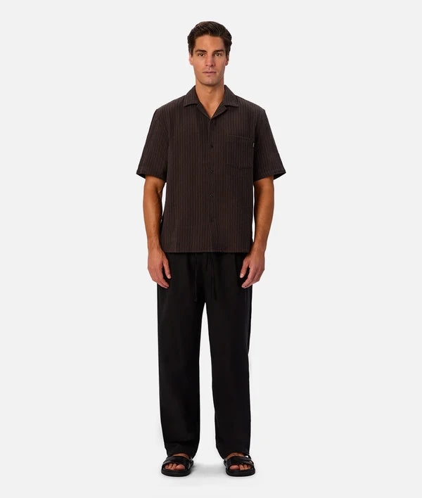 Industrie - Short Sleeve - Matera Shirt - Black Umber