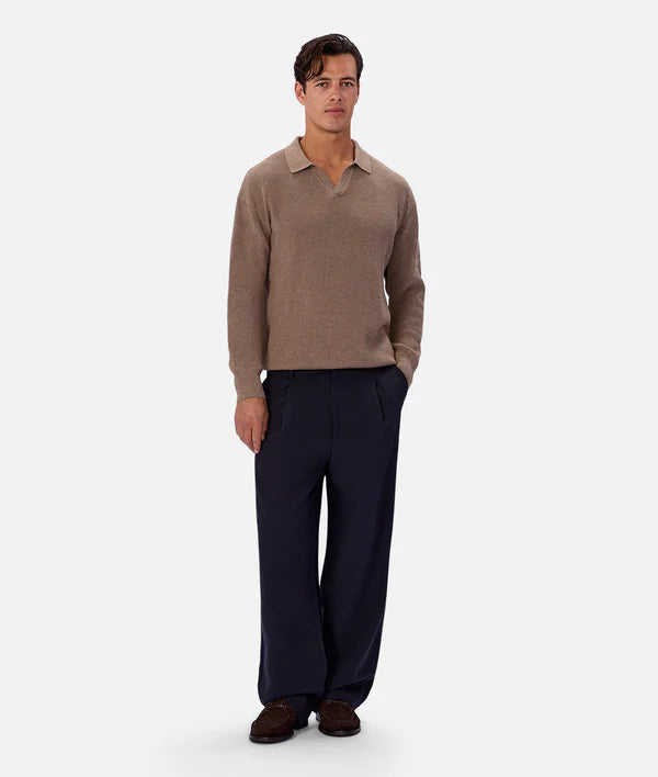 Industrie - The New England Polo Knit - Walnut