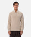 Industrie - The New England Zip Neck Knit - Grain Marle
