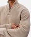 Industrie - The New England Zip Neck Knit - Grain Marle