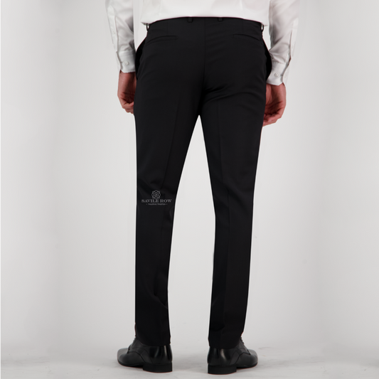 Savile Row - Jesse Merino Wool Trouse - Black