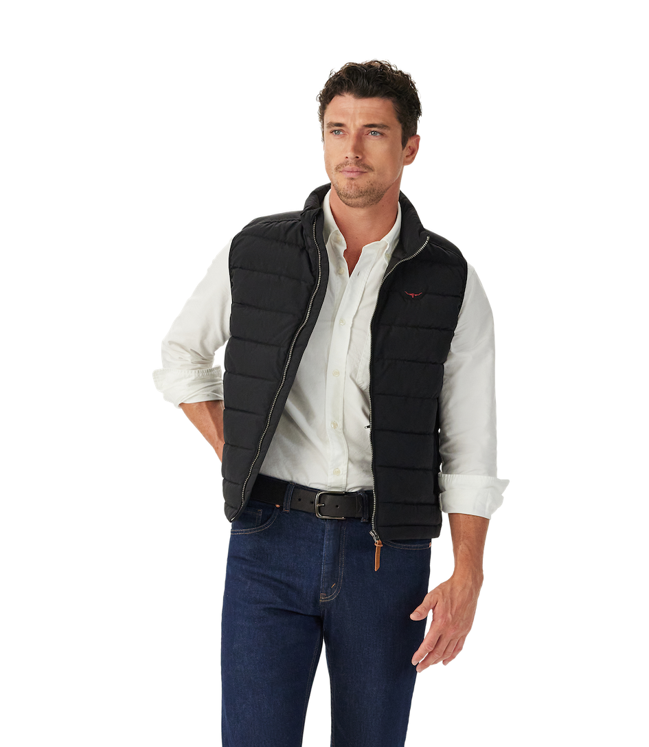 R.M.Williams - Rydal Padded Vest - Black 