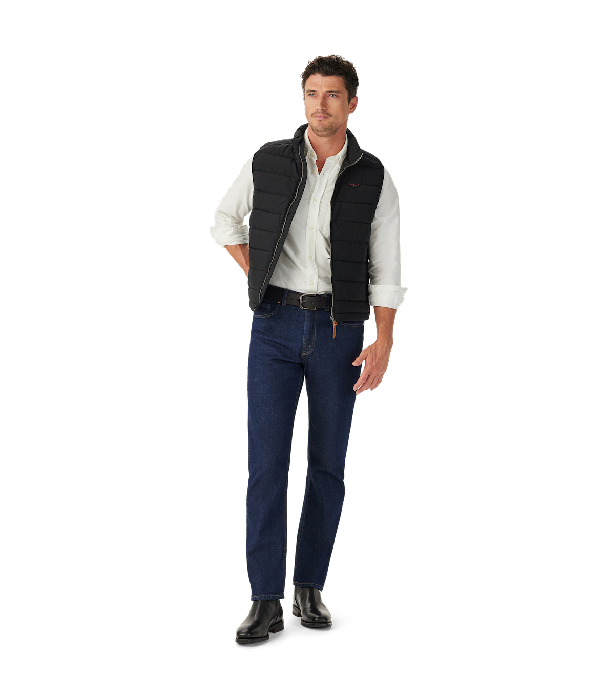 R.M.Williams - Rydal Padded Vest - Black 