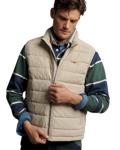 R.M.Williams - Rydall Padded Vest - Almond