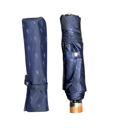 Polo Ralph Lauren - Jacquard Pony Print Collapsible Umbrella - Navy