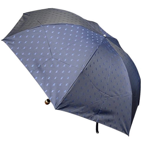 Polo Ralph Lauren - Jacquard Pony Print Collapsible Umbrella - Navy