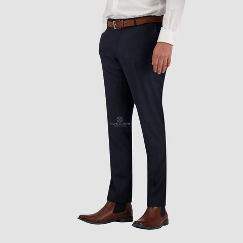 Saville Row - Jesse Merino Wool Trouser - Navy