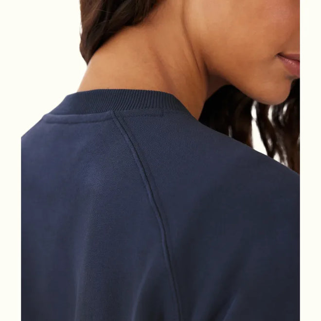 RMW Womens Script Crew Neck Fleece - Navy
