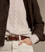R.M.Williams - Seaforth cable-knit sweater - Heather Pink