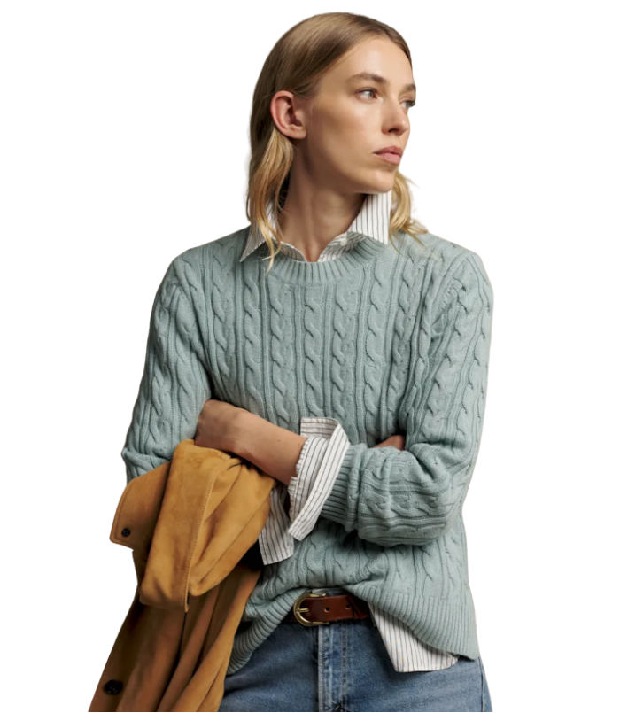 R.M.Williams - Seaforth Cable-Knit Sweater - Agate