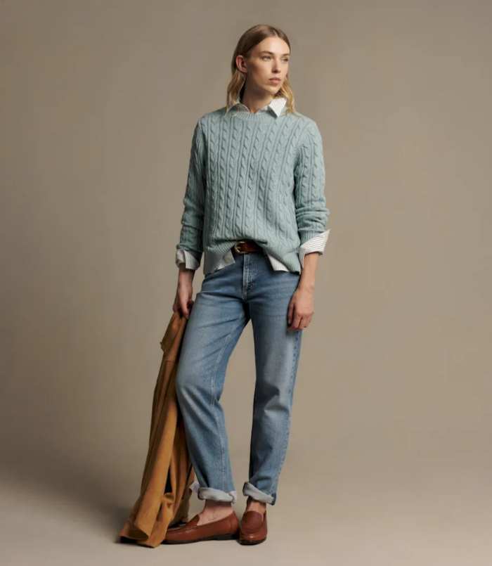 R.M.Williams - Seaforth Cable-Knit Sweater - Agate