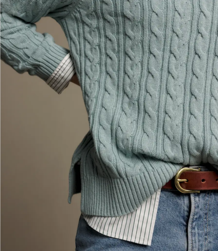 R.M.Williams - Seaforth Cable-Knit Sweater - Agate