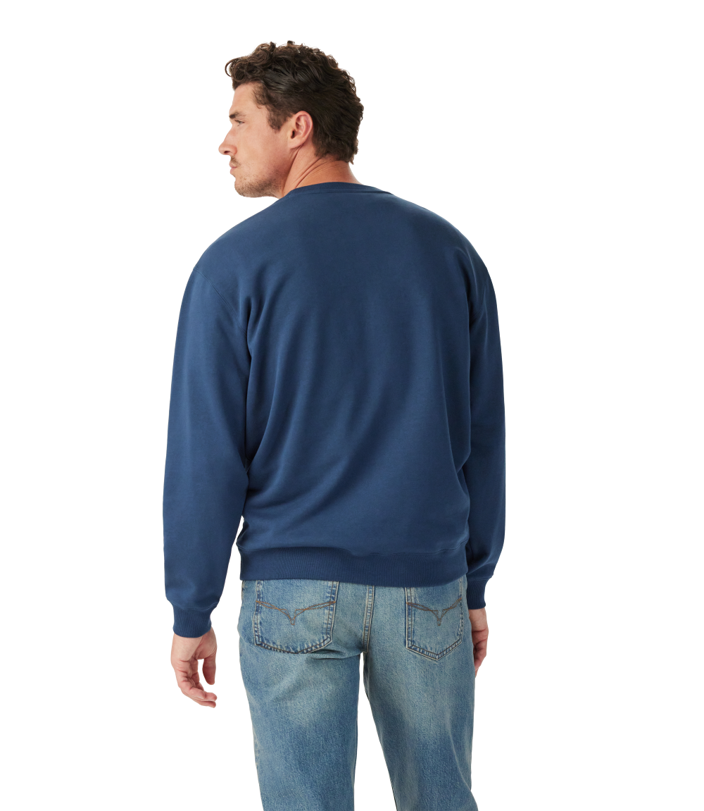 R.M.Williams - Branded Crew Sweatshirt - Vintage Blue