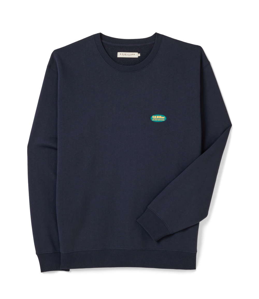 R.M.Williams - 90s Logo Sweatshirt - Vintage Navy
