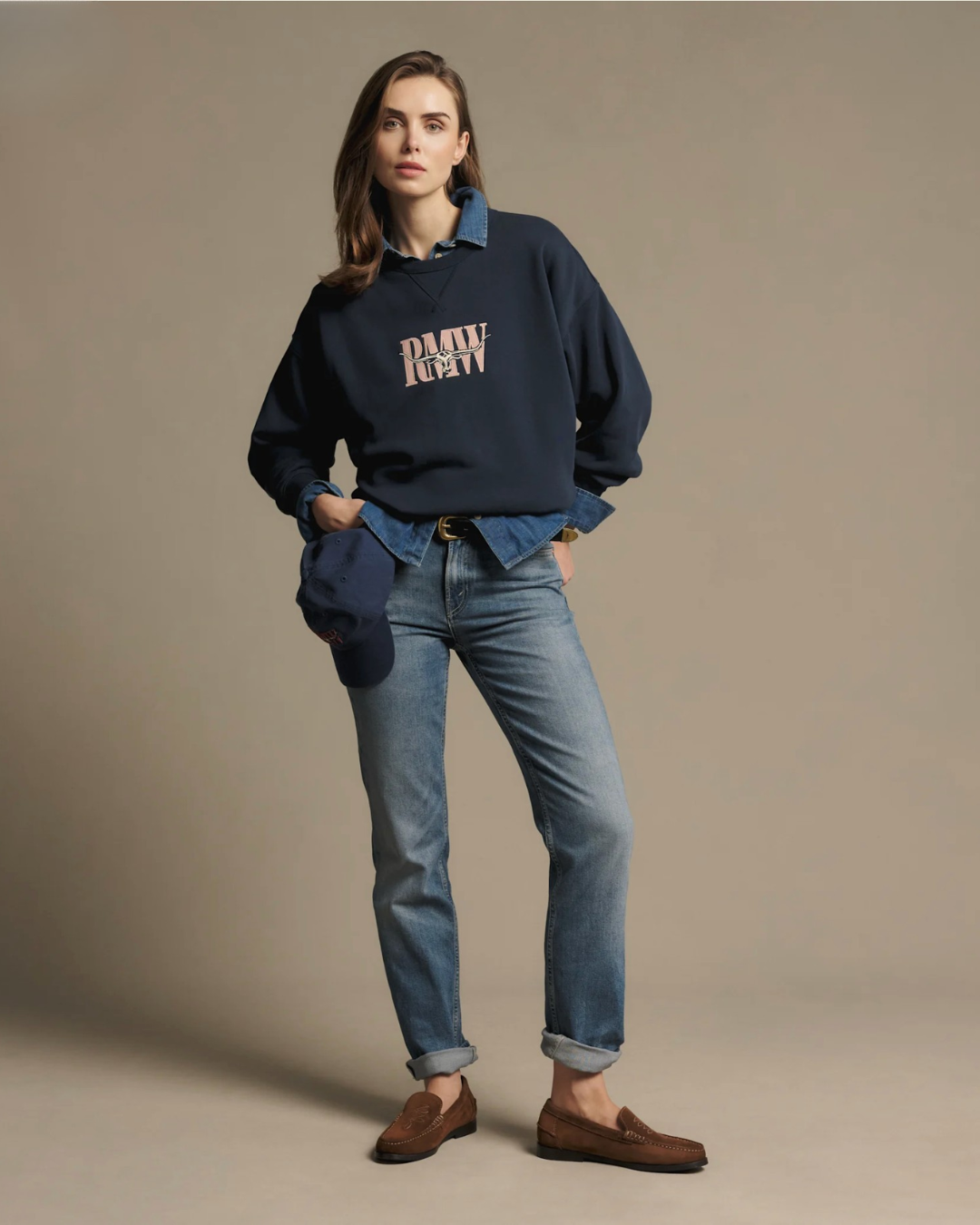 R.M.Williams - Heritage Easy Sweatshirt - Navy