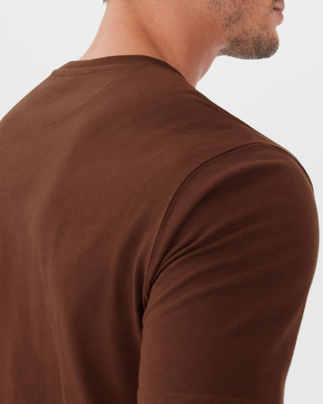 RMW Script T-Shirt - Chocolate & White