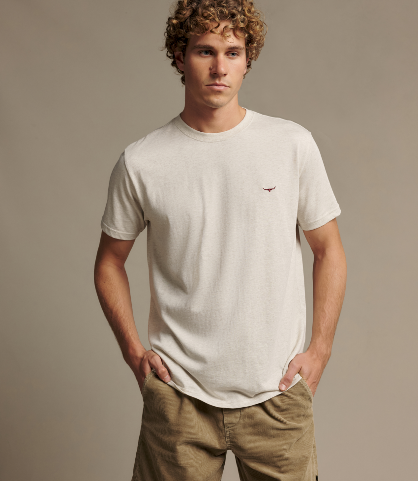 R.M.Williams - Parson T-Shirt - Ecru Marle