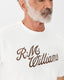 RM Williams - RMW Script T-Shirt - White and Chestnut