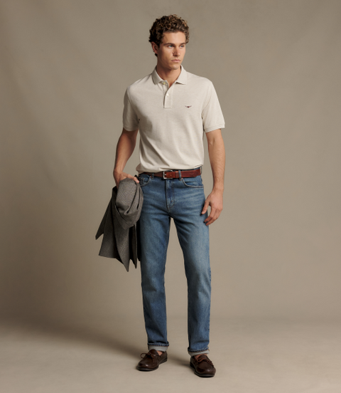 R.M.Williams -  Parson Tee - Mid Blue