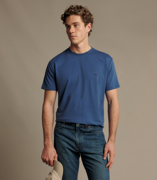 R.M.Williams -  Parson Tee - Mid Blue