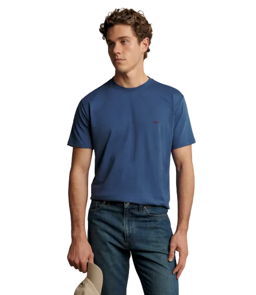 R.M.Williams -  Parson Tee - Mid Blue