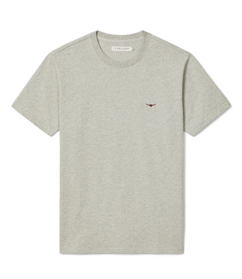R.M.Williams - Parson T-Shirt - Grey Marle