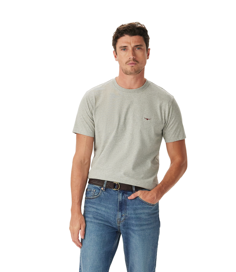 R.M.Williams - Parson T-Shirt - Grey Marle