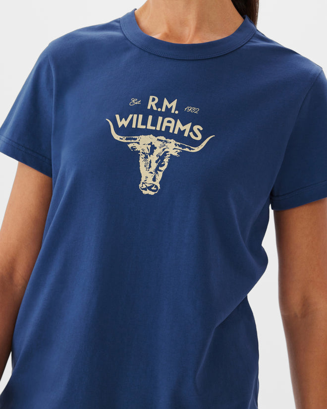 Vintage Bull T-Shirt - Blue
