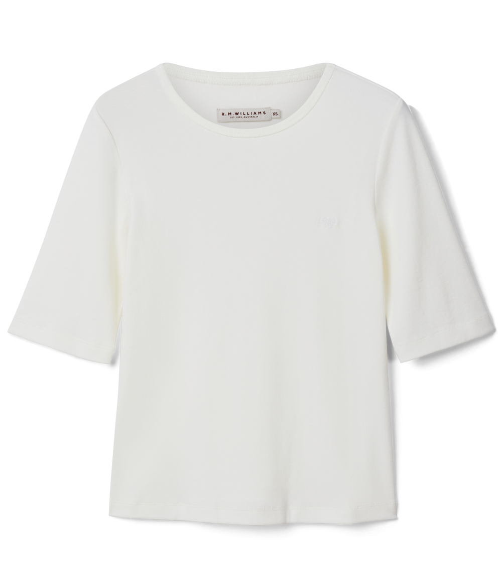 R.M.Williams - Jericho Rib T-Shirt - White