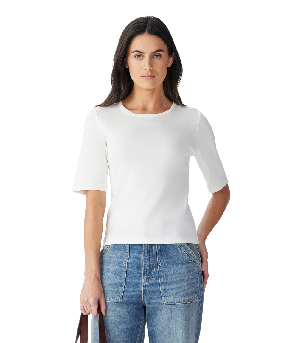 R.M.Williams - Jericho Rib T-Shirt - White