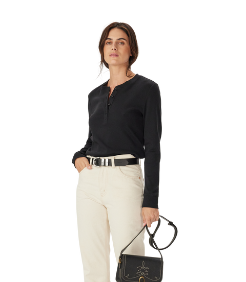 R.M.Williams - Jericho Rib Henley - Black