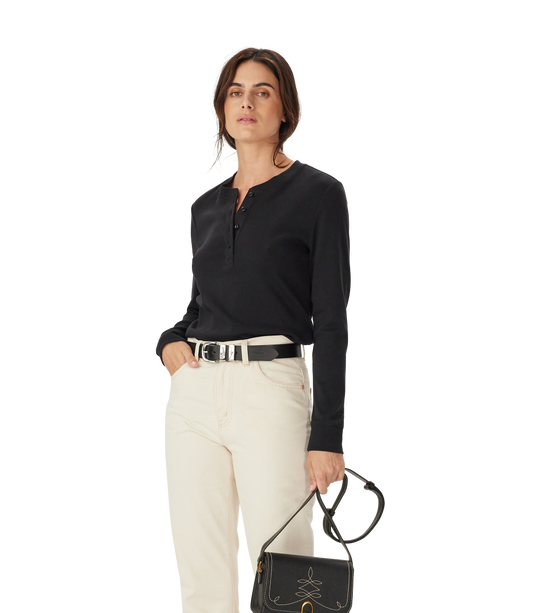 R.M.Williams - Jericho Rib Henley - Black