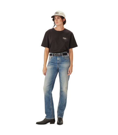 R.M.Williams - Louth Back Print T-Shirt - Dark Chocolate