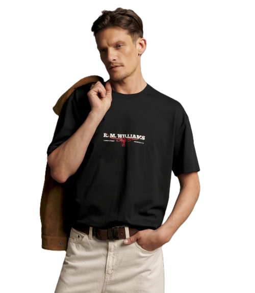 R.M.Williams -  Holt T-Shirt - Black
