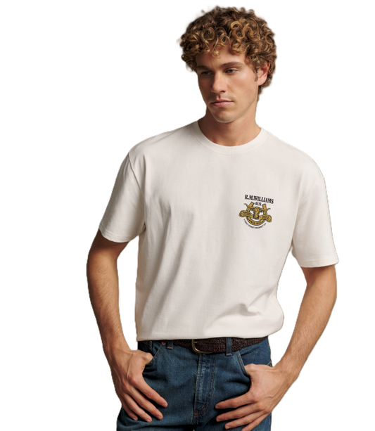 R.M.Williams -  Blyth Tee - White